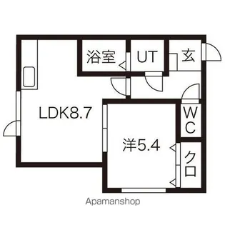 フランブリーズ【102号室】の間取り