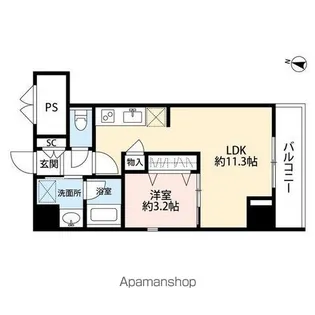 パークソレイユ弐番館【5階】の間取り