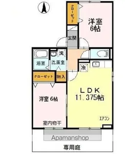 サンライズしば【1階】の間取り