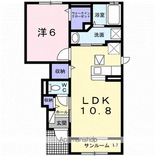 グランシャリオ プラス【1階】の間取り