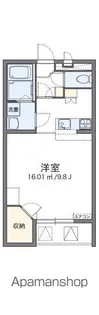 レオパレスコンフォーツM【2階】の間取り