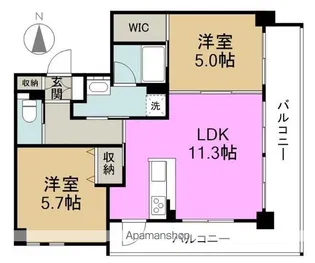 サンク ステル【7階】の間取り