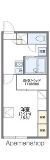 レオパレスSAKAE【206号室】の間取り