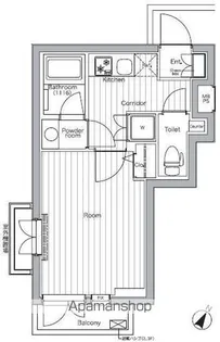 PREMIUM CUBE都立大学MO【1階】の間取り