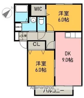 コンフォートパルB【102号室】の間取り
