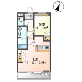オアシス ヒロミ(OASIS HIROMI)【2階】の間取り