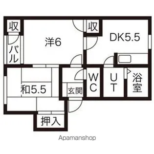 エクセレント【1階】の間取り