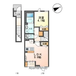 ロビンⅡ【2階】の間取り