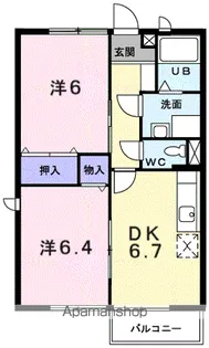 ソレアードT【2階】の間取り