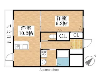 セジュール小牧【8階】の間取り