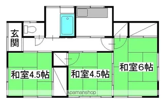 茨城県ひたちなか市大字市毛【一戸建】の間取り