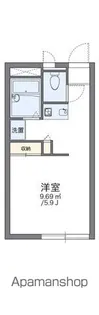 レオパレス芳野【101号室】の間取り