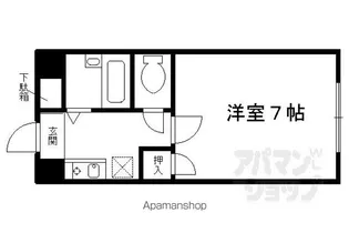 グランタック河原町五条【205号室】の間取り