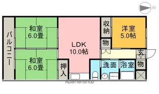 明正雅ハイツ【2階】の間取り