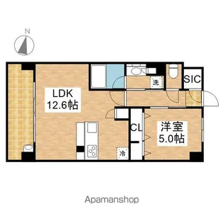 プレサンス ロジェ 栄パークサウス【5階】の間取り