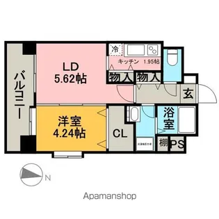 ソシオス平尾【703号室】の間取り