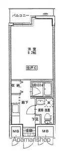 リバージュ宇品【4階】の間取り