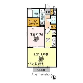 メゾンローレル II【1階】の間取り