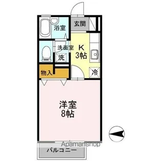 サンハイツ小中島 E【2階】の間取り