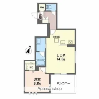 グラナート【1階】の間取り