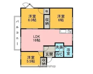 アメニティー住吉 E【2階】の間取り