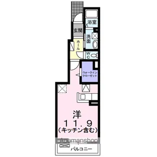ウィステリア住吉 Ⅰ【1階】の間取り