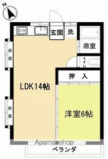 ミースエリーゼ【203号室】の間取り