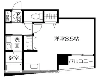 TWK神水【403号室】の間取り