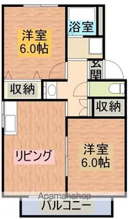 ナビオ・ケントッシュ【A201号室】の間取り