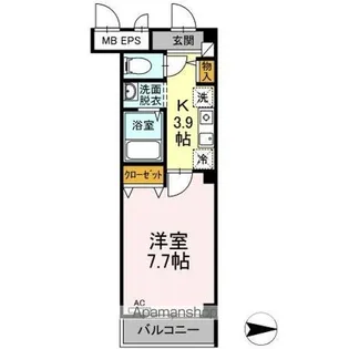 東京都東中市是政5丁目【マンション】の間取り