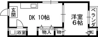 セゾンド銀水【3階】の間取り