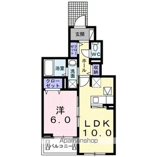 エレガンシア・タカ【1階】の間取り