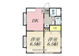 フラワーハイツ【1階】の間取り