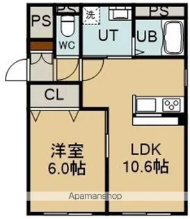 ALIVIO追分(アリヴィオオイワケ)【2階】の間取り