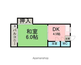 アネックス矢田橋北【1階】の間取り