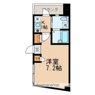 東京都中野区東中野3丁目【マンション】の間取り