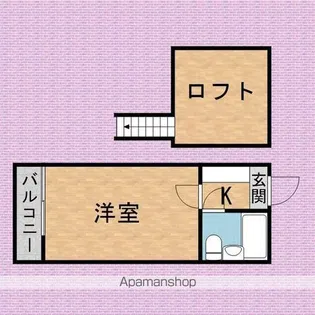 レモンハウス本町【213号室】の間取り