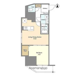 スコレサイト池袋【7階】の間取り