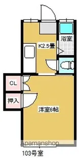 中島アパート【2階】の間取り