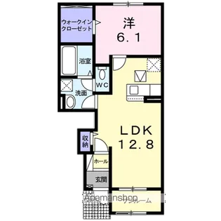 ソレアードカーサⅠ【1階】の間取り