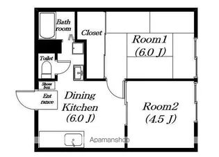 横山ハイツ【102号室】の間取り