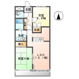 ベルクレスト【203号室】の間取り