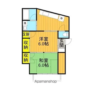 モーニングコーポ【102号室】の間取り