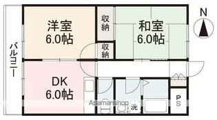ビューハイツ【2階】の間取り