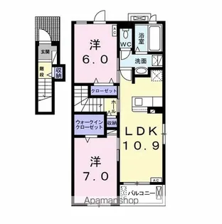 アリス【2階】の間取り