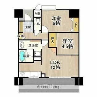 フェニックス堺東【1302号室】の間取り