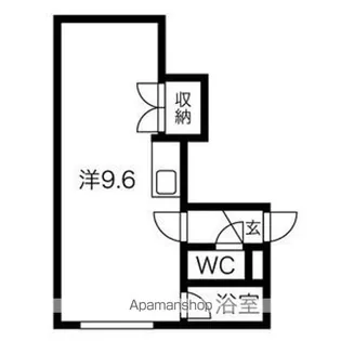 パルコート平岸411【5階】の間取り