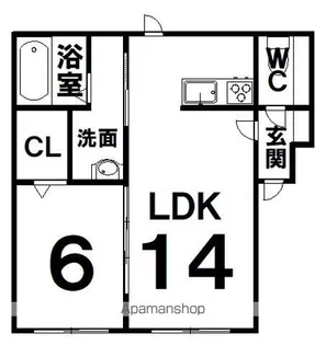 MJUK(ミューク)【2階】の間取り