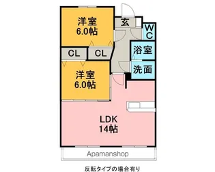 グラン フォンテーヌ【3階】の間取り