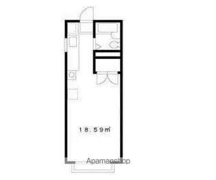ジュネス三軒茶屋【103号室】の間取り